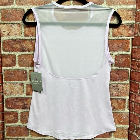 Athleta unstinkable mesh back tank top lavender purple NWT Sz.XXS - Picture 6 of 6